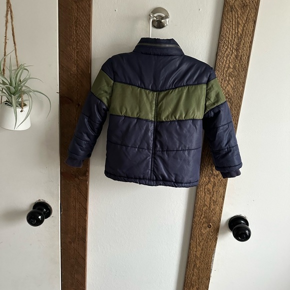 GUESS Color Block Puffer Winter Coat Jacket Baby Toddler Boy 24 Months - Picture 8 of 12